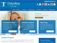 Tablet Screenshot of columbuschirowest.com